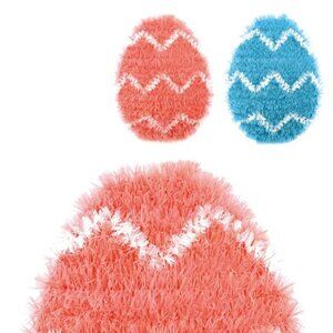 TopGrade INC. Chevron Pattern Tinsel Easter Egg Wall Decor Holiday Decoration